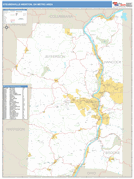 Weirton-Steubenville Metro Area Digital Map Basic Style